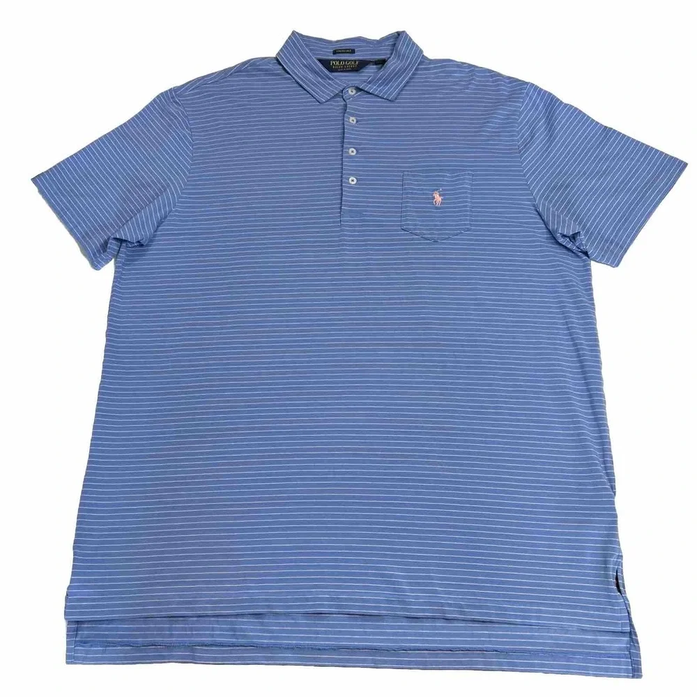 Mens POLO GOLF RALPH LAUREN GOLF Shirt Stretch‎ LISLE Sz XL ⛳️
